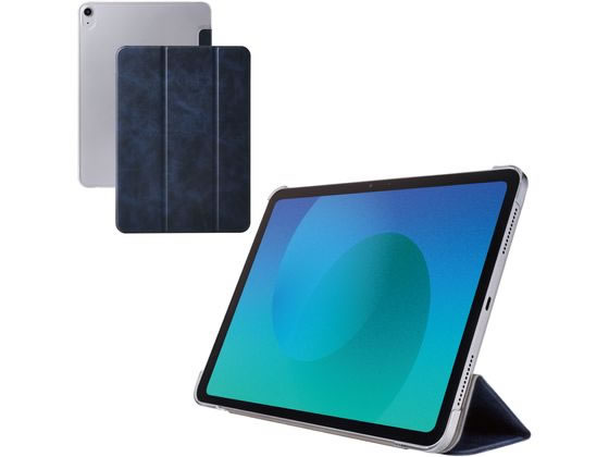 エレコム iPad Air ケース 11インチ 背面クリア ネイビー TB-A25MWVNV