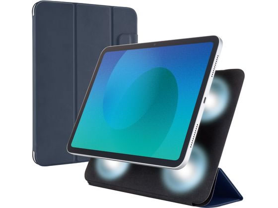 エレコム iPadケース 11インチ マグネット着脱 ネイビー TB