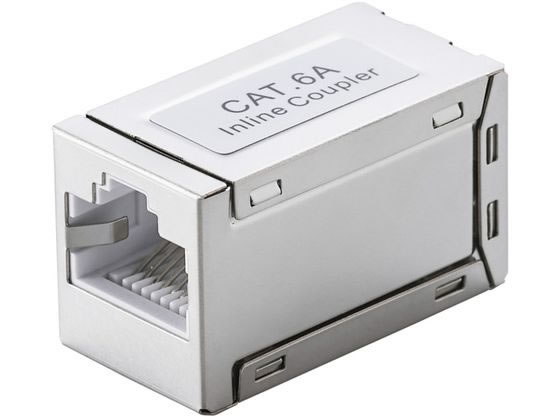 エレコム LANケーブル 延長コネクタ Cat6A シルバー LD-RJ45S6ASV 通販