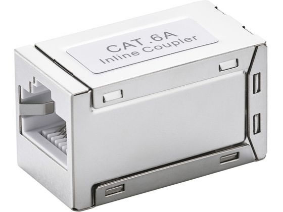 エレコム LANケーブル 延長コネクタ Cat6A シルバー LD-RJ45S6ASV 通販