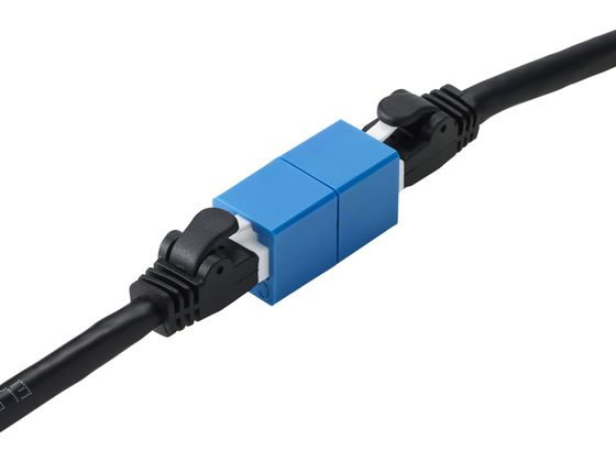 エレコム LANケーブル 延長コネクタ Cat6A ブルー LD-RJ45U6ABU 通販