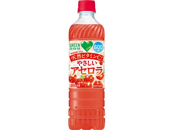 訳アリ)サントリー GREEN DA・KA・RA やさしいアセロラ 600mL 通販