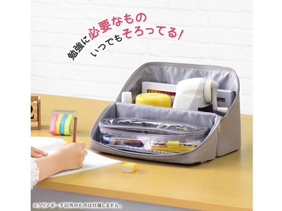 ソニック リビガクぐるっと開く勉強バッグ グレー LV-2130-GL 通販