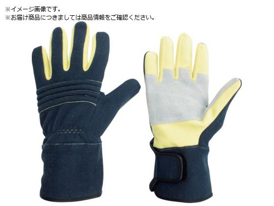 ●色：ネイビー●サイズ：Ｍ●全長（ｃｍ）：２６．０●手のひら周り（ｃｍ）：２０．６●中指長さ（ｃｍ）：７．８●厚さ（ｍｍ）：０．８●袖口：マジックタイプ●手のひら：ケブラー［［Ｒ下］］織物、豚革付●裏