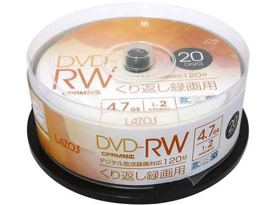 Lazos JԂ^p DVD-RW 20 nfWΉ L-DRW20P