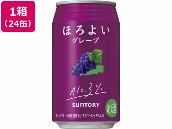 酒 サントリー ほろよい ぶどうサワー 3度 350ml 24缶 Forestway 通販フォレストウェイ