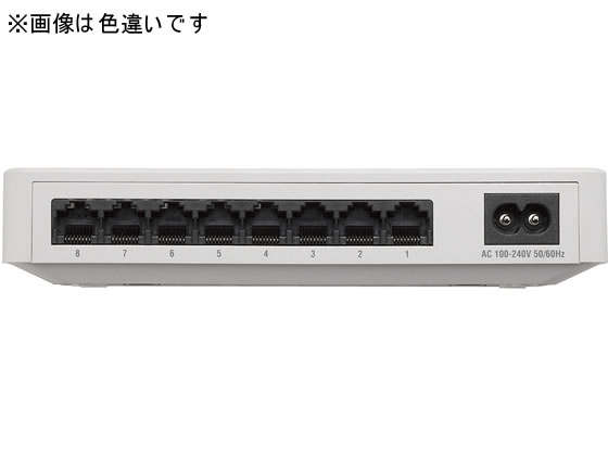 エレコム Giga対応スイッチングハブ 8ポート プラスチック ブラック