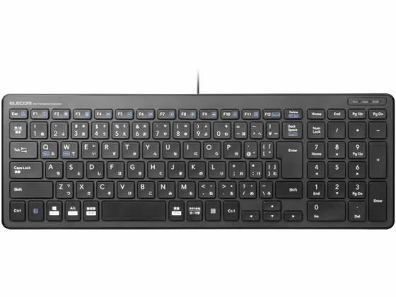 エレコム 有線超薄型コンパクトキーボード TK-FCP097BK 通販