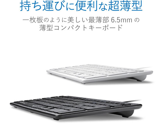 有線超薄型コンパクトキーボード - TK-FCP097BK