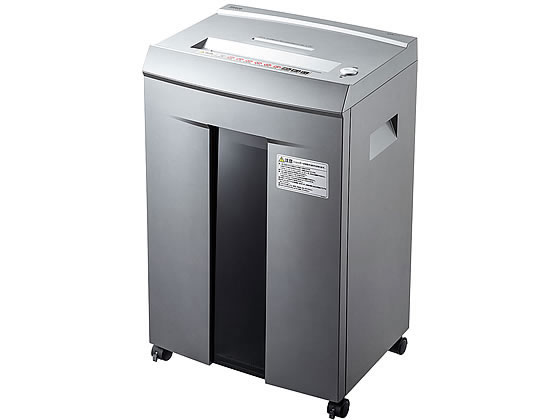 ●サイズ：幅４００×奥行３１０×高さ６２８ｍｍ●重量：約１８ｋｇ●投入幅：用紙／幅２２０ｍｍ、DVD・ＣＤ・クレジットカード／１２２ｍｍ●定格細断枚数：A4コピー用紙／1６枚●最大細断枚数：A4コピー