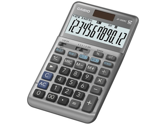 カシオ 軽減税率電卓 ジャストタイプ 12桁 JF-200RC-N 通販