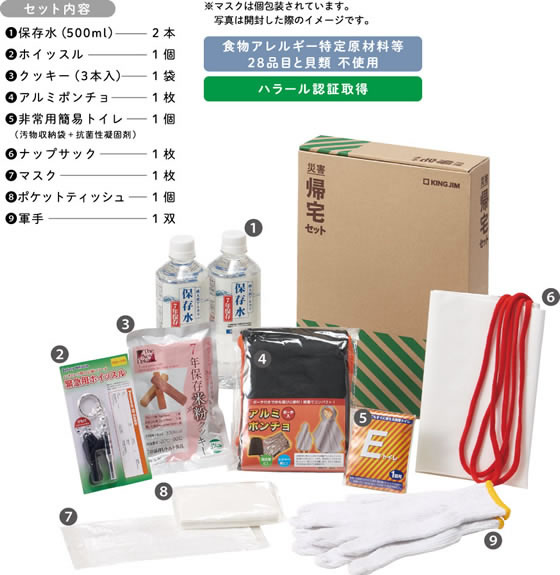 キングジム 防災 災害 帰宅セットⅡ KTS-200 通販【フォレストウェイ】
