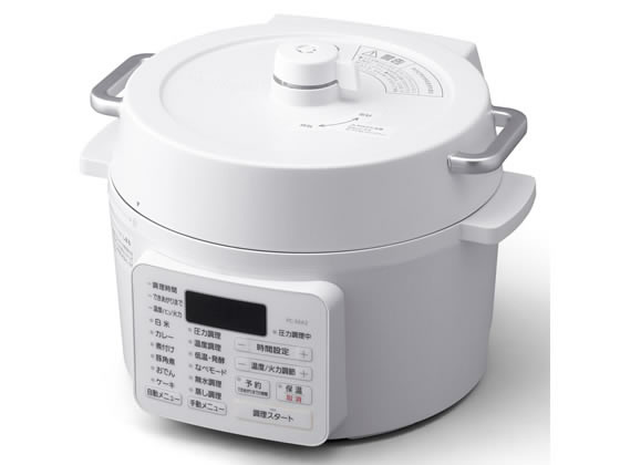 IRIS 電気圧力鍋2.2L ホワイト [PC-MA2] 電気圧力鍋 2.2L PC-MA2-W アイリスオーヤマ 圧力・保温鍋