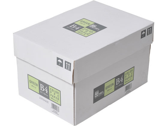 APPJ カラーコピー用紙 グリーン B4 500枚×5冊 CPG003 通販