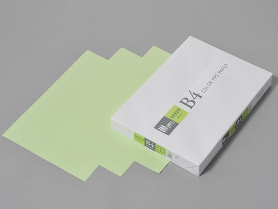 APPJ カラーコピー用紙 グリーン B4 500枚×5冊 CPG003 通販