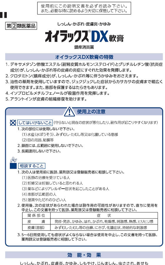 薬)第一三共ヘルスケア オイラックスDX軟膏 16g【指定第2類医薬品】 Forestway【通販フォレストウェイ】