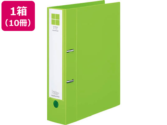 業務用30セット) LIHITLAB D型リングファイル 〔A4/2穴〕 タテ型