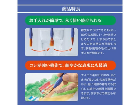 ぺんてる えふでネオセーブル 平筆 18号[特大] XZBNF-18 通販