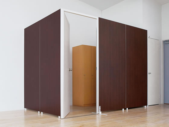 ノア FKパーティション2 木目パネル ダークブラウン H1535×W800 通販