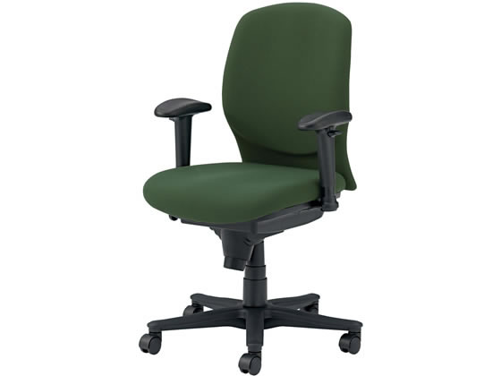 オカムラ ビラージュ VC2チェア 肘付き ダークグリーン 8VC21B FXL3 