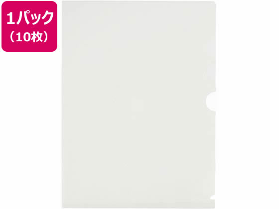 ●サイズ：Ａ４●寸法：縦３１０×横２３０ｍｍ●シート厚：０．２ｍｍ●材質：ポリプロピレン●注文単位：１パック（１０枚）●色：ホワイト●仕切り付●３ポケット※ポリプロピレン（ＰＰ製）のクリアホルダー・プ