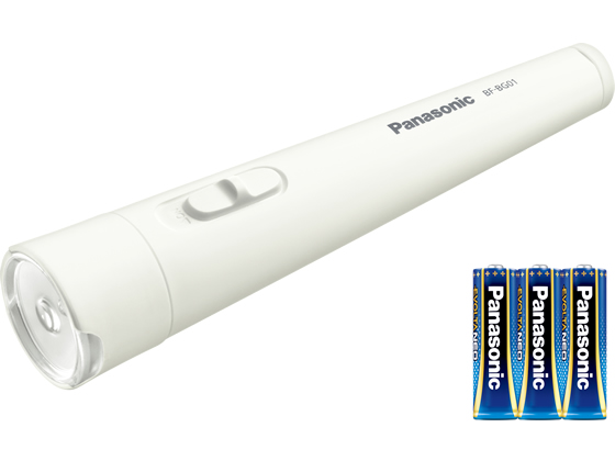 パナソニック 乾電池エボルタNEO付 LED懐中電灯 BF-BG01N-W 通販