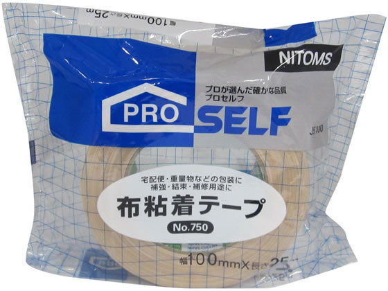 ●サイズ：幅１００ｍｍ×長さ２５ｍ●厚さ：０．３３ｍｍ●材質：基材／布、粘着剤／ゴム系●注文単位：１巻