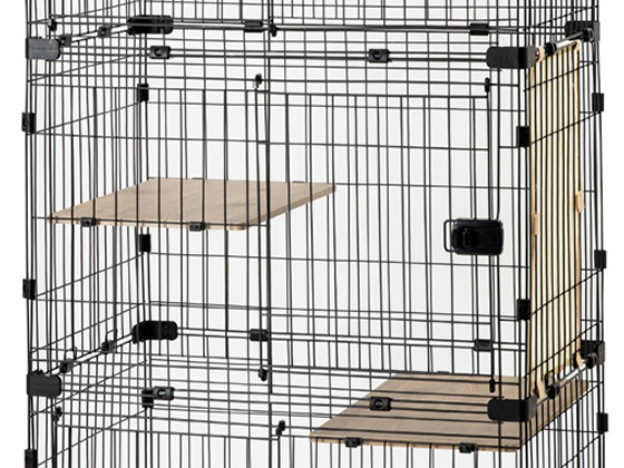 アイリスオーヤマ ルーフ キャットケージ アイアンブラック RFC-904