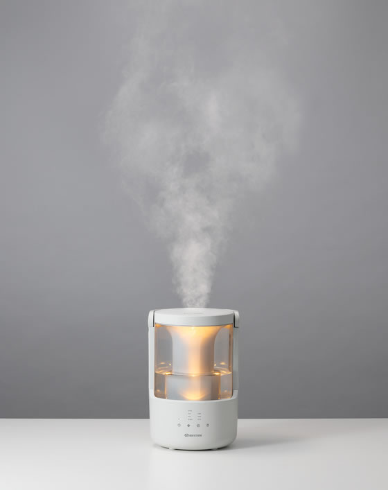 リズム MIST250 超音波加湿器 250mL h 容量2L ライトグレー