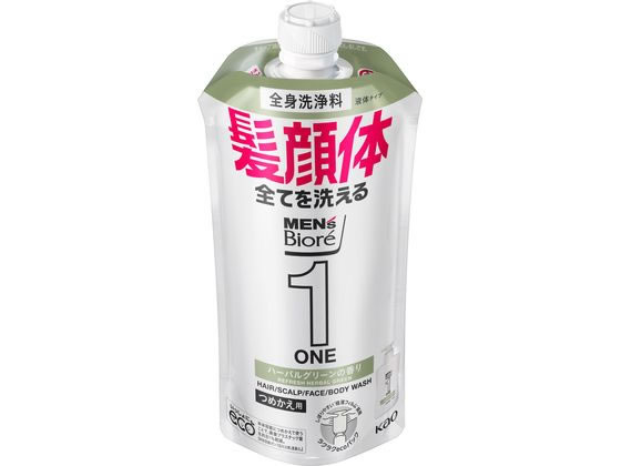 KAO メンズビオレ 1 ONE 全身洗浄料ハーバルグリーン詰替340mL 通販