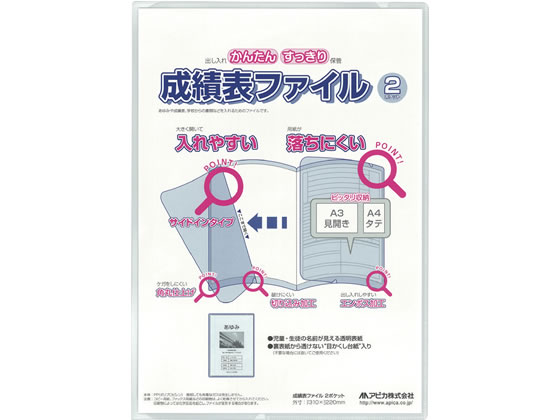 ●色：クリア●サイズ：Ａ４タテ（見開きＡ３）●外寸法：縦３１０×横２２０ｍｍ●シート厚：表紙／０．２ｍｍ、ポケット／０．１５ｍｍ●背幅：１ｍｍ●ポケット数：２ポケット●目かくし用紙１枚入り●材質：ポリ