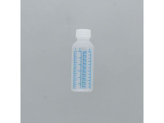 シンリョウ プリントメモリ瓶 青目盛 未滅菌 100mL 140本 107030 通販