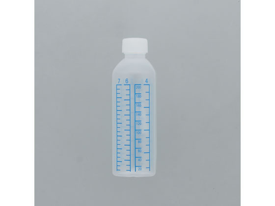 シンリョウ プリントメモリ瓶 青目盛 未滅菌 200mL 80本 107050 通販