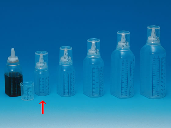 シンリョウ SKカップ付ボトル青目盛 未滅菌 30mL 260本 307010 通販