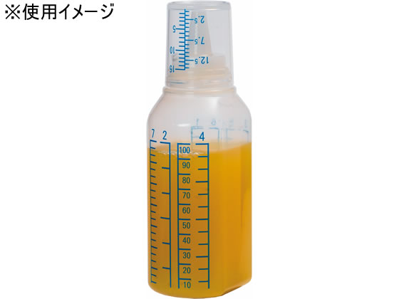 あげものページ シンリョウ SKカップ付ボトル青目盛 滅菌済 100mL 140本 317030