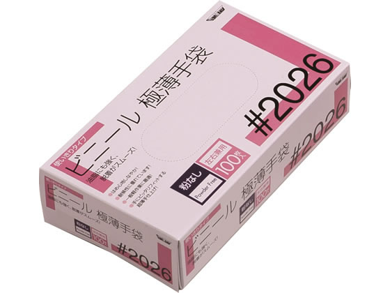 川西工業 ビニール使いきり手袋 粉なし M 100枚 #2026 | Forestway