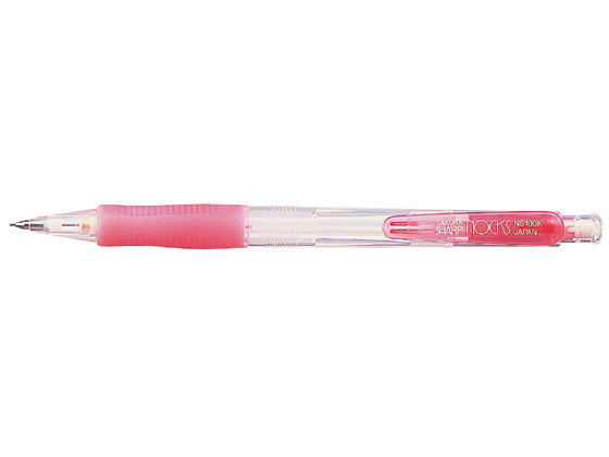 ●軸色：桃色軸●芯径：０．５ｍｍ●付属品：消しゴム付●芯が折れにくいクッションスライドタイプ。指に優しい三角グリップも魅力