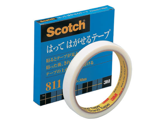 3m スコッチ貼ってはがせるテープ 12mm 30m 811 3 12 Forestway 通販フォレストウェイ