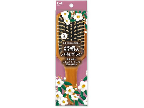 静謐な美しさ 木製の蓮の蕾と葉 貝印 姫椿のパドルブラシ S KQ3258 通販【フォレストウェイ】