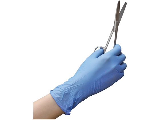 ファーストレイト プレミア・ニトリルPFグローブ ブルー S 100枚 FR