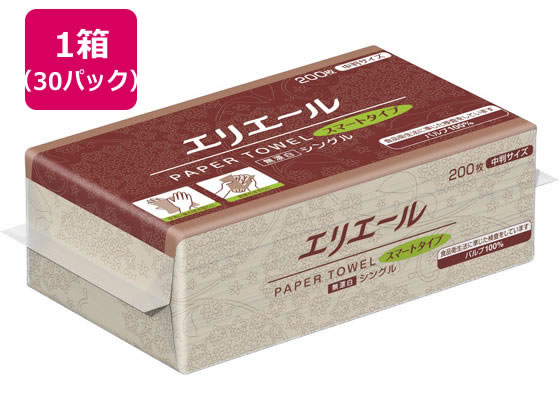 大王製紙 エリエール ペーパータオルスマートタイプ 無漂白 中判30