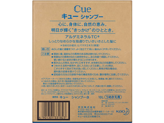 極美品キューケース・ジャンプーキュー Amazon | 花王プロシリーズ Cue(キュー) シャンプー 10L バッグ
