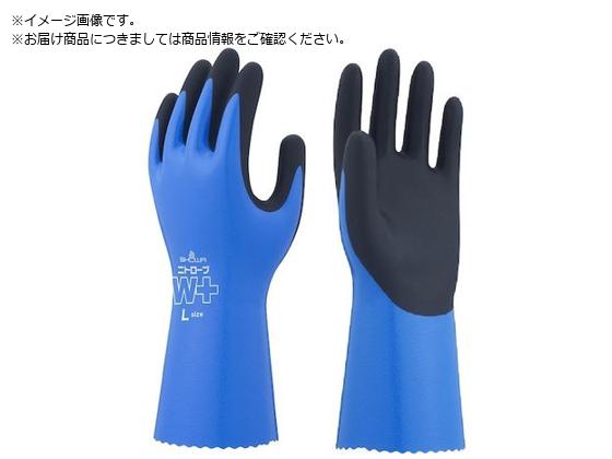 ●色：ブルー●サイズ：Ｍ●全長（ｃｍ）：２９．０●手のひら周り（ｃｍ）：２０．５●中指長さ（ｃｍ）：７．９●すべり止め：あり●タイプ：オールコート●ニトリルゴム製オールコートタイプ（裏布付き）●左手２