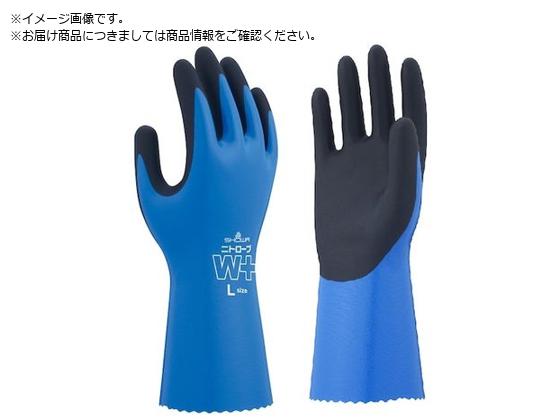 ●色：ブルー●サイズ：Ｍ●全長（ｃｍ）：２９．０●手のひら周り（ｃｍ）：２０．５●中指長さ（ｃｍ）：７．９●すべり止め：あり●タイプ：オールコート●ニトリルゴム製オールコートタイプ（裏布付き）●右手２
