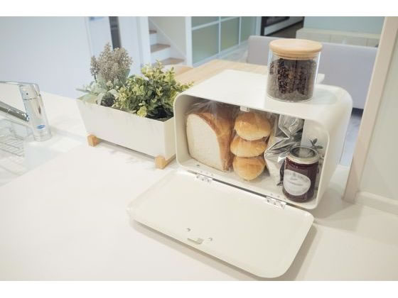 min　ブレッドケース　ショーケース Amazon.co.jp: ブレッドケース パンケース 食パン保存ケース 2色