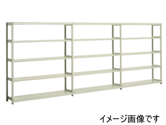 ●外寸法：幅１２４０×奥行４５０×高さ２１００ｍｍ●材質：スチール●カラー：ナチュラルグレー●等分布耐荷重：棚板１枚あたり／約200kgf、１台あたり／約800kgf●棚板枚数：５枚（天地含む）●棚板