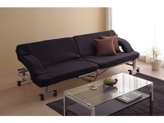 ブラック ソファベッド ソファベッドSKUE0607【送料・開梱設置無料】ブラック | NOCEノーチェ