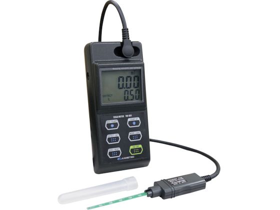 ●分解能力（ｍＴ）：０．０１●測定レンジ（ｍＴ）：０〜３０００．０●幅（ｍｍ）：６４●奥行（ｍｍ）：３６●高さ（ｍｍ）：１４３●電源（Ｖ）：単三形電池４本（マンガン／アルカリ／充電式電池 ※アルカリ電