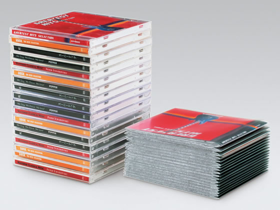 コクヨ CD／DVD用ソフトケース(MEDIA PASS)1枚収容 白 100枚