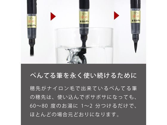 ぺんてる ぺんてる筆 顔料インキ 中字 XFP5M 通販【フォレスト ぺんてる ぺんてる筆 顔料インキ 中字 XFP5M 通販【フォレスト